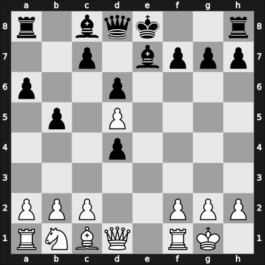 1923 Karlsbad – Round 1 – Treybal, Karel – 1/2-1/2 – Rubinstein, Akiba – G78