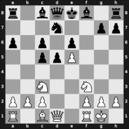 1923 Karlsbad – Round 10 – Bogoljubow, Efim – 0-1 – Alekhine, Alexander – G117
