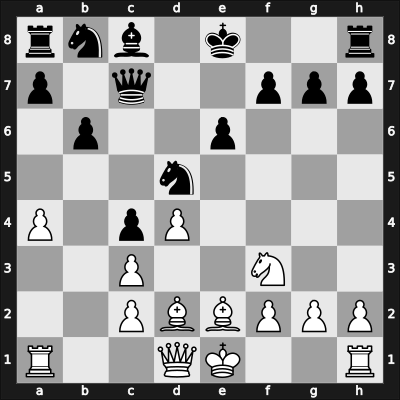 1923 Maehrisch Ostrau – Round 6 – Lasker, Emanuel – 1/2-1/2 – Spielmann, Rudolf – G37