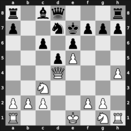 1923 Scheveningen – Round 1 – Euwe, Max – 0-1 – Reti, Richard – G27
