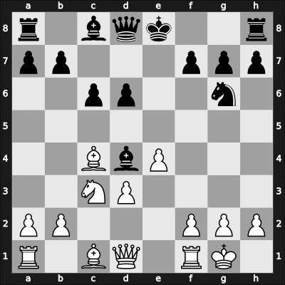1923 Scheveningen – Round 3 – Fick, William Matthew Jr. – 0-1 – Spielmann, Rudolf – G40