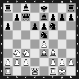 1923 Scheveningen – Round 4 – Yates, Frederic D – 0-1 – Fick, Willem – G44