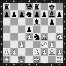 1923 Scheveningen – Round 6 – Znosko-Borovsky, Eugene – 0-1 – Euwe, Max – G60