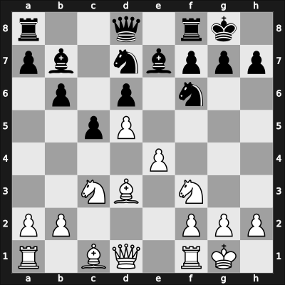 1923 Trieste – Round 4 – Tarrasch, Siegbert – 1-0 – Miliani, Luigi – G25