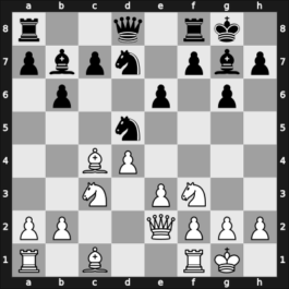 1923 Trieste – Round 11 – Tarrasch, Siegbert – 1-0 – Gonzalez Singer, Diego Alejandro – G54
