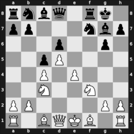 1923 Vienna – Round 11 – Becker Griesbeck, Achille – 1/2-1/2 – Opocensky, Karel – G55