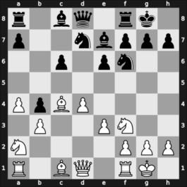 1924 BCF Ch 17. Major Open – Round 5 – Rhodes, Herbert Gibson – 0-1 – Rubinstein, Akiba – G3