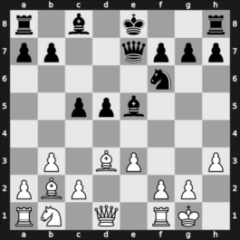 1924 BCF Ch 17. Major Open – Round 7 – Moses, George Wyville – 0-1 – Rubinstein, Akiba – G6