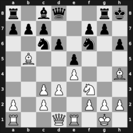 1924 Hastings Premier Section 1 /25 5th – Round 6 – Maroczy, Geza – 1-0 – Dewing, Leslie Charles Gwyn – G22