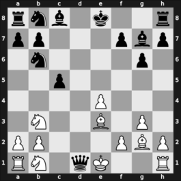 1924 Leningrad – Round 1 – Miliutin, Veniamin – 0-1 – Botvinnik, Mikhail – G5