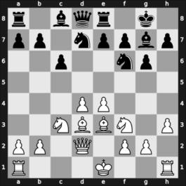 1924 Leningrad m – Round 5 – Bogoljubow, Efim – 1-0 – Romanovsky, Pjotr – G5