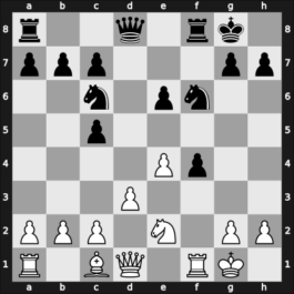 1924 Merano – Round 2 – Koltanowski, George – 1/2-1/2 – Selezniev, Alexey – G9