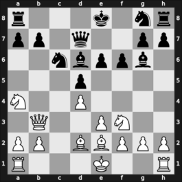 1925 Baden-Baden – Round 1 – Gruenfeld, Ernst – 1-0 – Tarrasch, Siegbert – G21