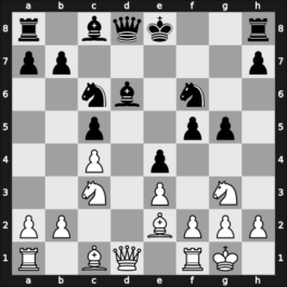 1925 Baden-Baden – Round 1 – Colle, Edgar – 0-1 – Nimzowitsch, Aaron – G39