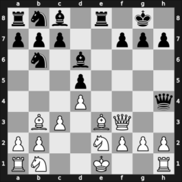 1925 Baden-Baden – Round 10 – Mieses, Jacques – 1-0 – Colle, Edgar – G128