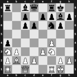 1925 Marienbad – Round 9 – Nimzowitsch, Aron – 1/2-1/2 – Yates, Frederic D – G54