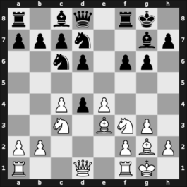 1925 Marienbad – Round 13 – Bellod Thomas, Gonzalo – 1/2-1/2 – Yates, Frederic D – G85