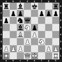 1925 Moscow – Round 1 – Spielmann, Rudolf – 1/2-1/2 – Yates, Frederic D – G81