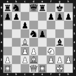 1925 Moscow – Round 1 – Tartakower, Savielly – 1/2-1/2 – Marshall Viele, Fabrizio Aaron – G86