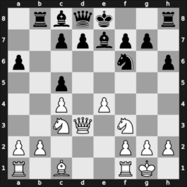 1925 Moscow – Round 1 – Ilyin Zhenevsky, Alexander – 1-0 – Duz-Khotimirsky, Fedor Ivanovich – G88