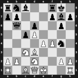1925 Wiesbaden – Round 1 – Saemisch, Friedrich – 0-1 – Euwe, Max – G4