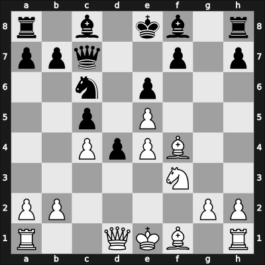 1926 Dresden – Round 1 – Nimzowitsch, Aron – 0-1 – Alekhine, Alexander – G6
