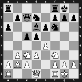 1926 Dresden – Round 4 – Tartakower, Savielly – 0-1 – Nimzowitsch, Aron – G20