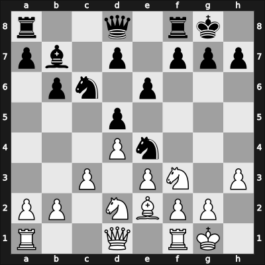 1926 Dresden – Round 6 – Rubinstein, Akiba – 0-1 – Alekhine, Alexander – G24