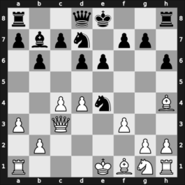 1927 Kecskemet II – Round 8 – Gruenfeld, Ernst – 0-1 – Nimzowitsch, Aron – G15