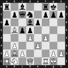 1927 Kecskemet-A – Round 9 – Tartakower, Savielly – 1/2-1/2 – Yates, Frederic D – G14