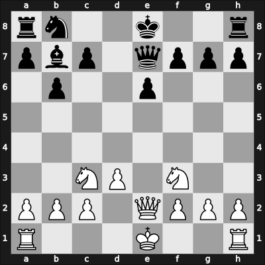 1927 London – Round 1 – Reti, Richard – 1/2-1/2 – Nimzowitsch, Aron – G6