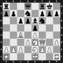 1927 London Olympiad 1st – Round 2.62 – Mieses, Jacques – 0-1 – Norman Hansen, Holger – G18