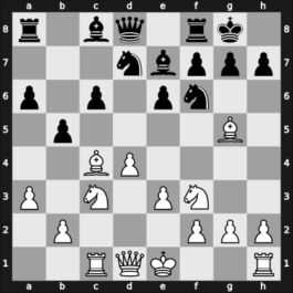 1927 London Olympiad 1st – Round 4.64 – Schelfhout, Willem – 1-0 – Sacconi, Antonio – G41