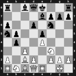 1927 London Olympiad 1st – Round 8.12 – Vilardebo, Jose – 1/2-1/2 – Atkins, Henry Ernest – G78
