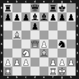 1927 London Olympiad 1st – Round 8.84 – Naegeli, Oskar – 1/2-1/2 – Wagner, Heinrich – G89