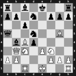 1927 London Olympiad 1st – Round 9.12 – Koltanowski, George – 1/2-1/2 – Vajda, Arpad – G90