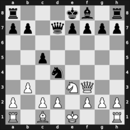 1928 Giessen – Round 2 – Von Holzhausen, Walther – 0-1 – Kmoch, Hans – G6