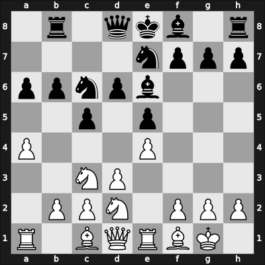 1928 Giessen – Round 7 – Kraemer, Adolf – 1/2-1/2 – Saemisch, Friedrich – G18