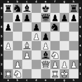 1928 Vienna – Round 10 – Spielmann, Rudolf – 1/2-1/2 – Gruenfeld, Ernst – G60