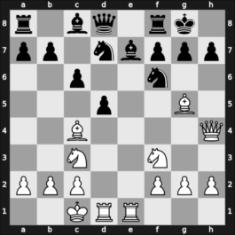 1929 Duisburg – Round 7 – Mieses, Jacques – 0-1 – Von Holzhausen, Walther – G8