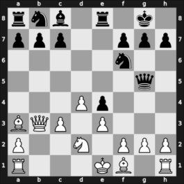 1929 Paris – Round 5 – Menchik, Vera Frantsevna – 0-1 – Tartakower, Savielly – G20
