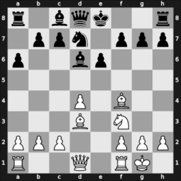 1929 Paris – Round 9 – Znosko-Borovsky, Eugene – 1/2-1/2 – Baratz, Abraham – G40