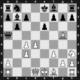 1930 Frankfurt – Round 7 – Mieses, Jacques – 0-1 – Thomas, George Alan – G33