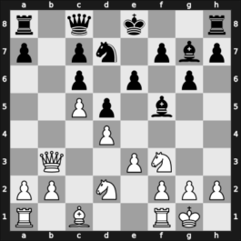 1930 Frankfurt – Round 9 – Colle, Edgar – 0-1 – Nimzowitsch, Aaron – G47