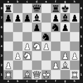 1930 Liege – Round 3 – Rubinstein, Akiba – 1/2-1/2 – Nimzowitsch, Aron – G16