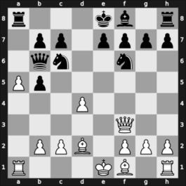 1930 Netherlands – Round 1 – Maroczy, Geza – 0-1 – Van den Bosch, Johannes – G4