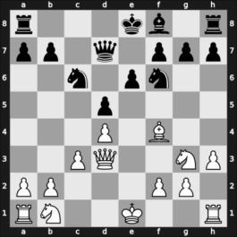 1931 Bled – Round 1 – Maroczy, Geza – 0-1 – Alekhine, Alexander – G95