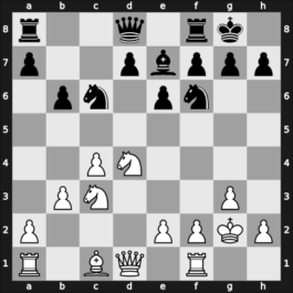 1931 Prague ol Prague CZE – Round 13 – Kashdan, Isaac – 1/2-1/2 – Rosselli del Turco, Stefano – G43