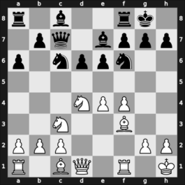 1932 Bad Sliac – Round 1 – Maroczy, Geza – 1/2-1/2 – Pirc, Vasja – G54