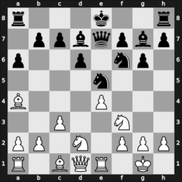 1932 Bern – Round 1 – Rivier, William – 1/2-1/2 – Henneberger, Walter – G18